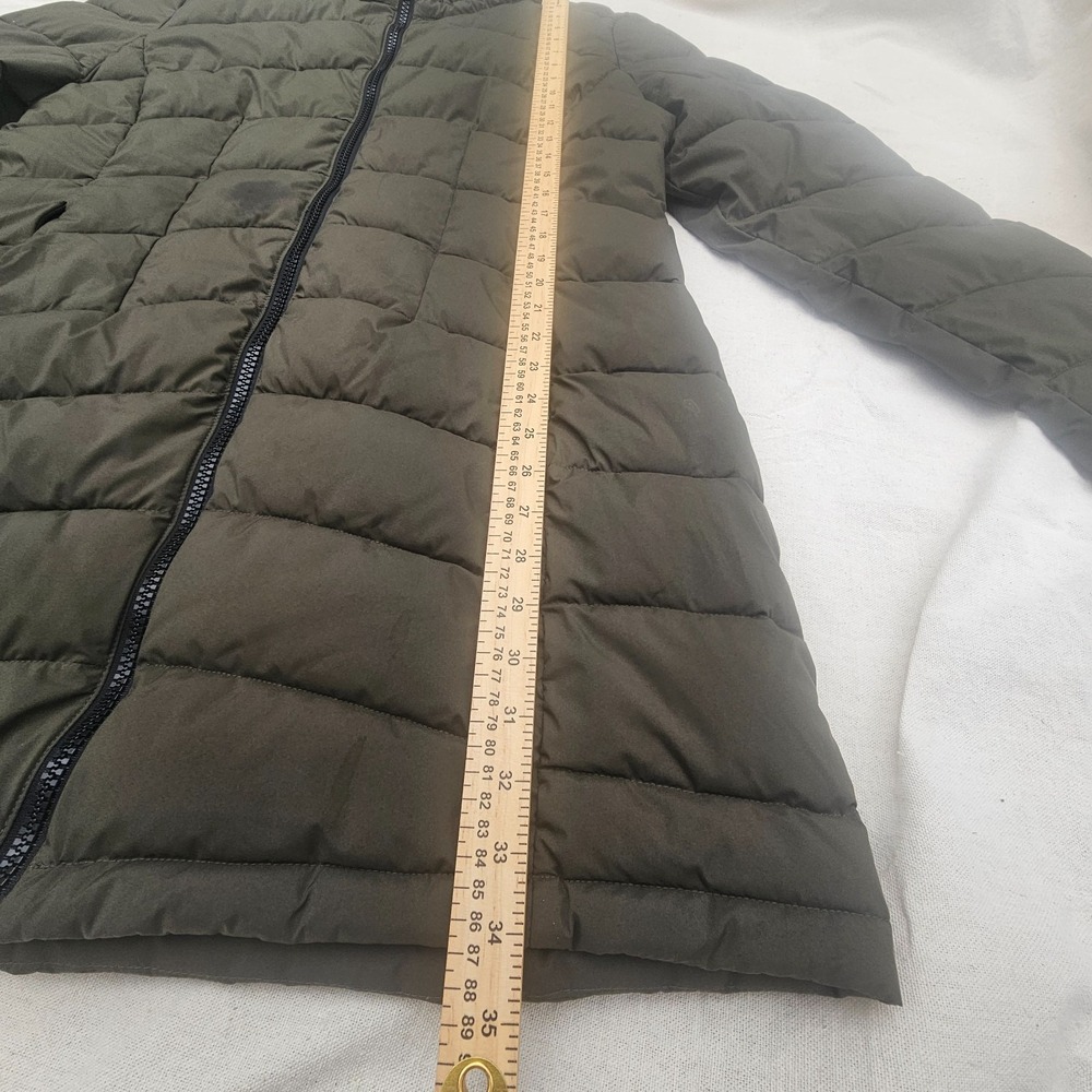 Calvin Klein Puffer Coat Mid Length Olive Green Sorona Aura Water Resistant 2XL - Picture 12 of 14